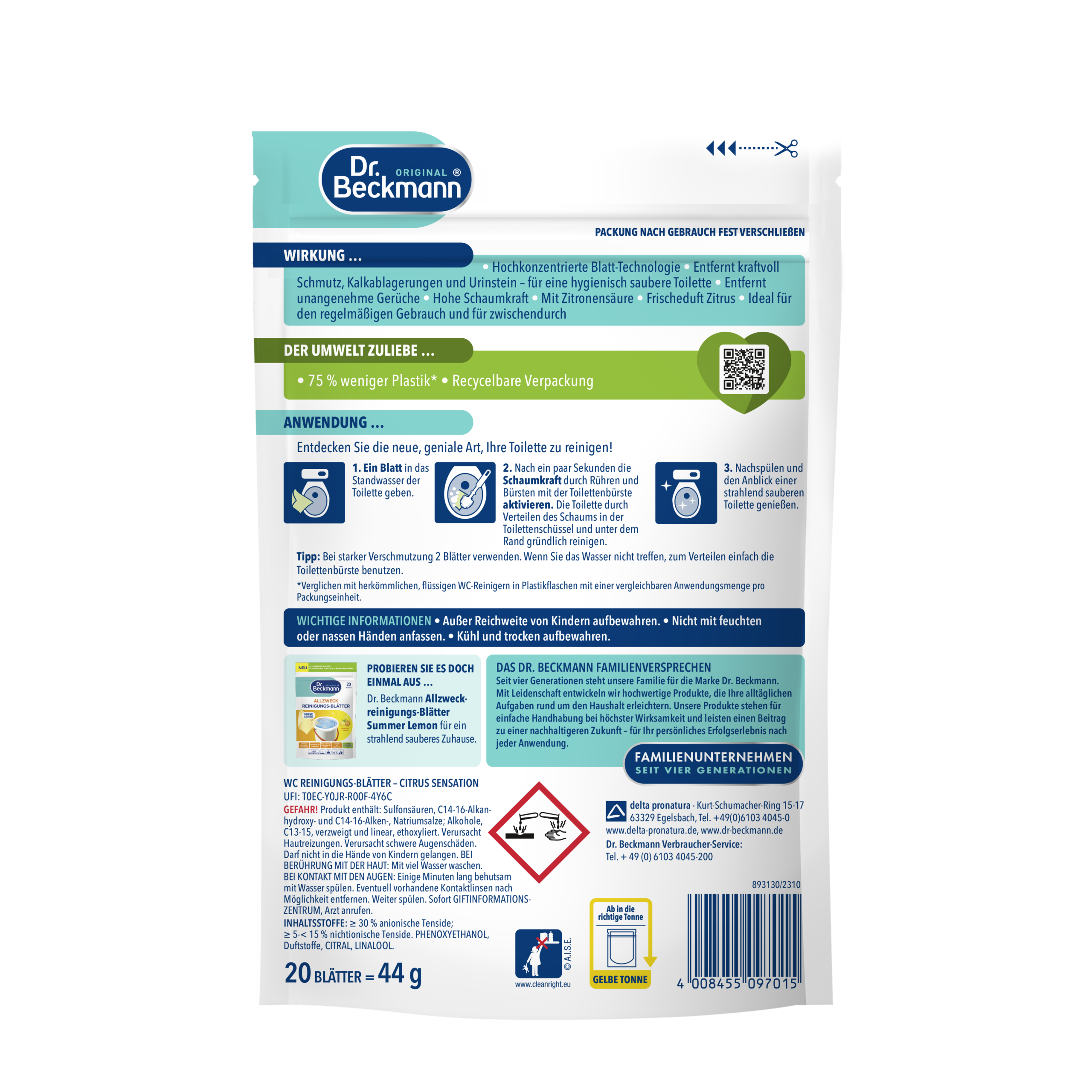 Tualetipuhastusvahendi lehed Citrus Sensation - Image 2