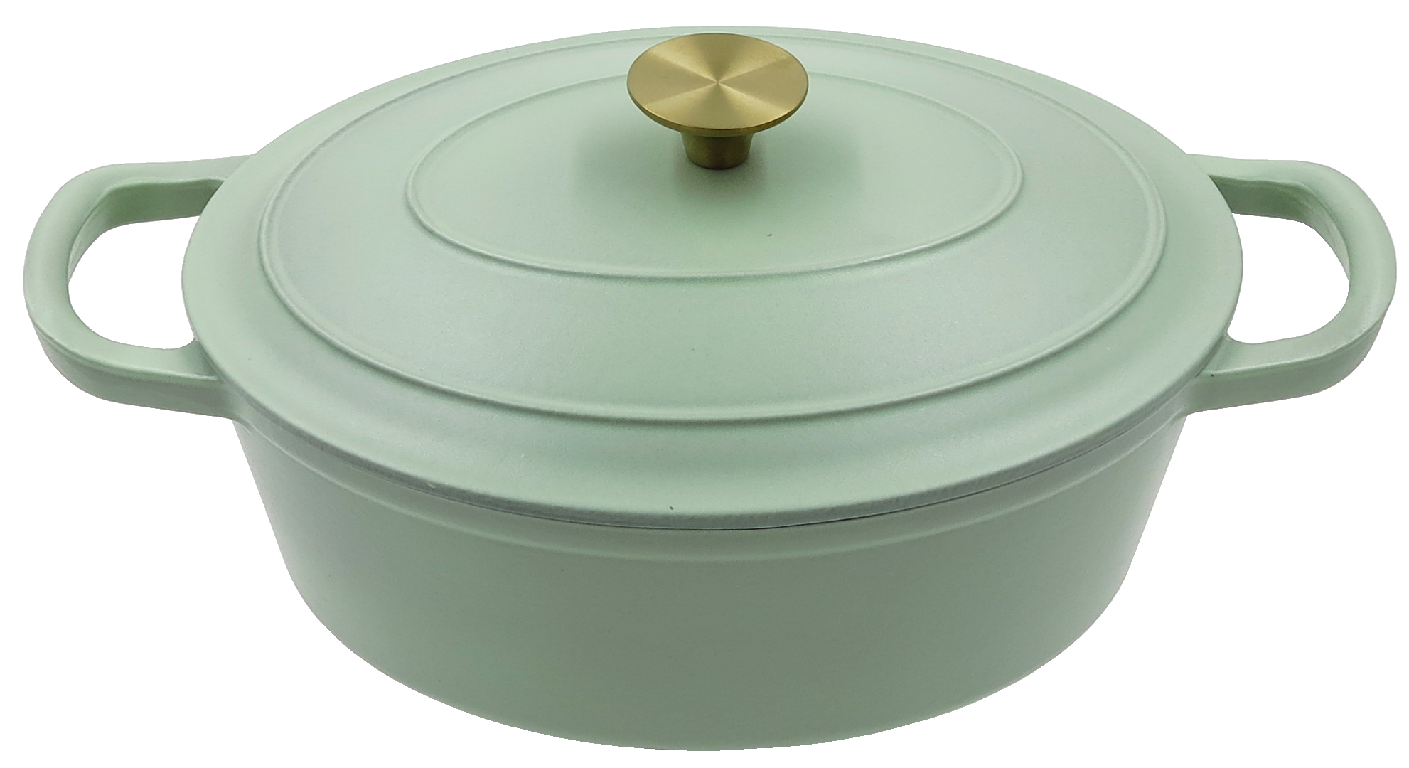 Malmpott ovaalne 3,2L/ 27x21,3cm, mündiroheline - Image 2