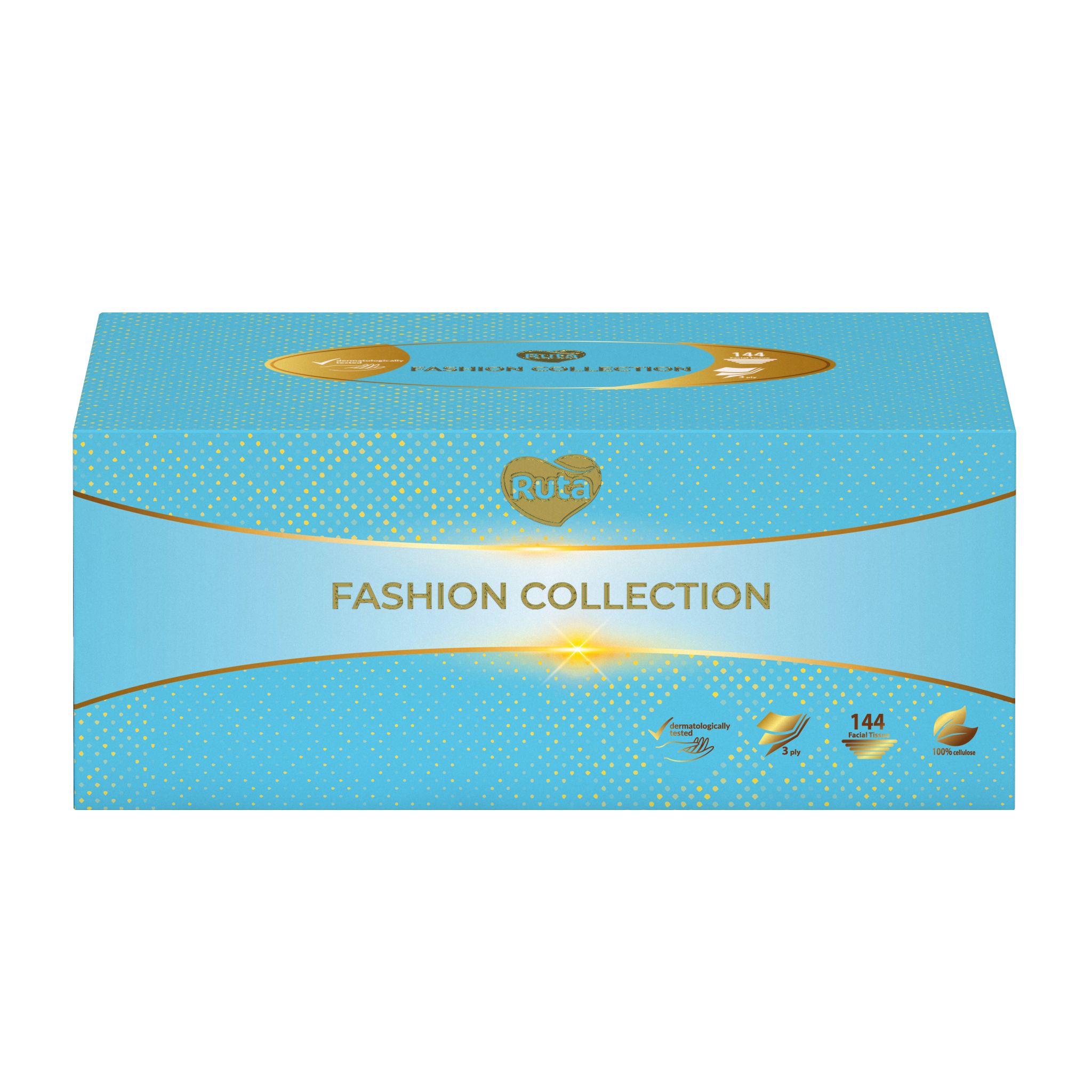Kosmeetilised salvrätid Fashion Collection 144tk 3-kihiline - Image 2