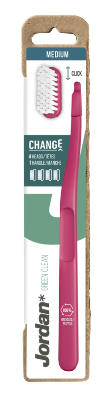 Hambahari Change Green Clean Medium 4-vahetusharja - Image 2